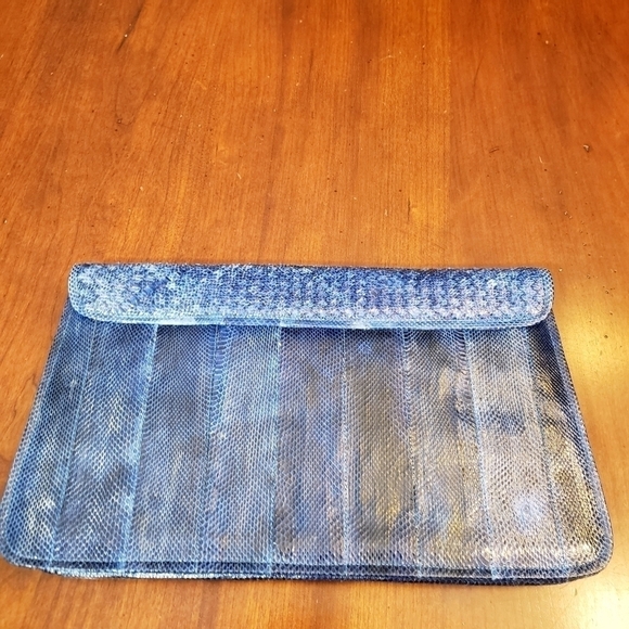 VINTAGE Genuine Snakeskin Clutch - Picture 3 of 8